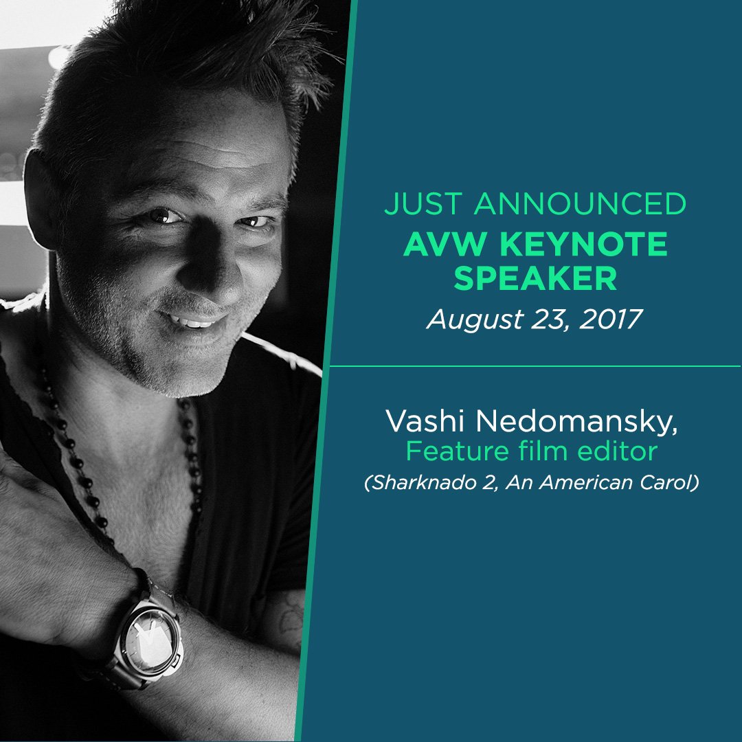 PProWorld's tweet photo. #Featurefilm #editor @vashikoo to keynote #AdobeVideoWorld. Join him in #LA on 7/23: https://t.co/Std6PQoWNr #Sharknado2 #AnAmericanCarol https://t.co/IU9hj7SDHy