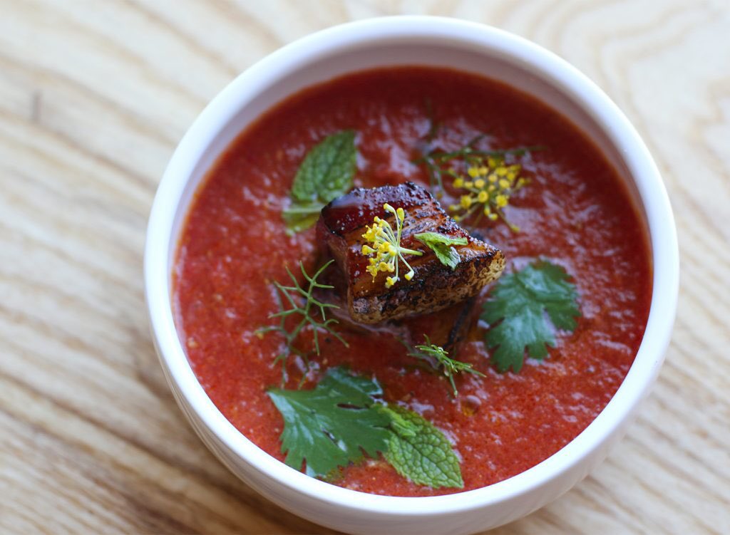 ThistleMeats's tweet photo. Beautiful shot of our Gazpacho in @sonomamag's article all about Travis + @ThistleMeats! Check it out: https://t.co/R2KHusvd8r #petaluma https://t.co/KLDDlxzLO4