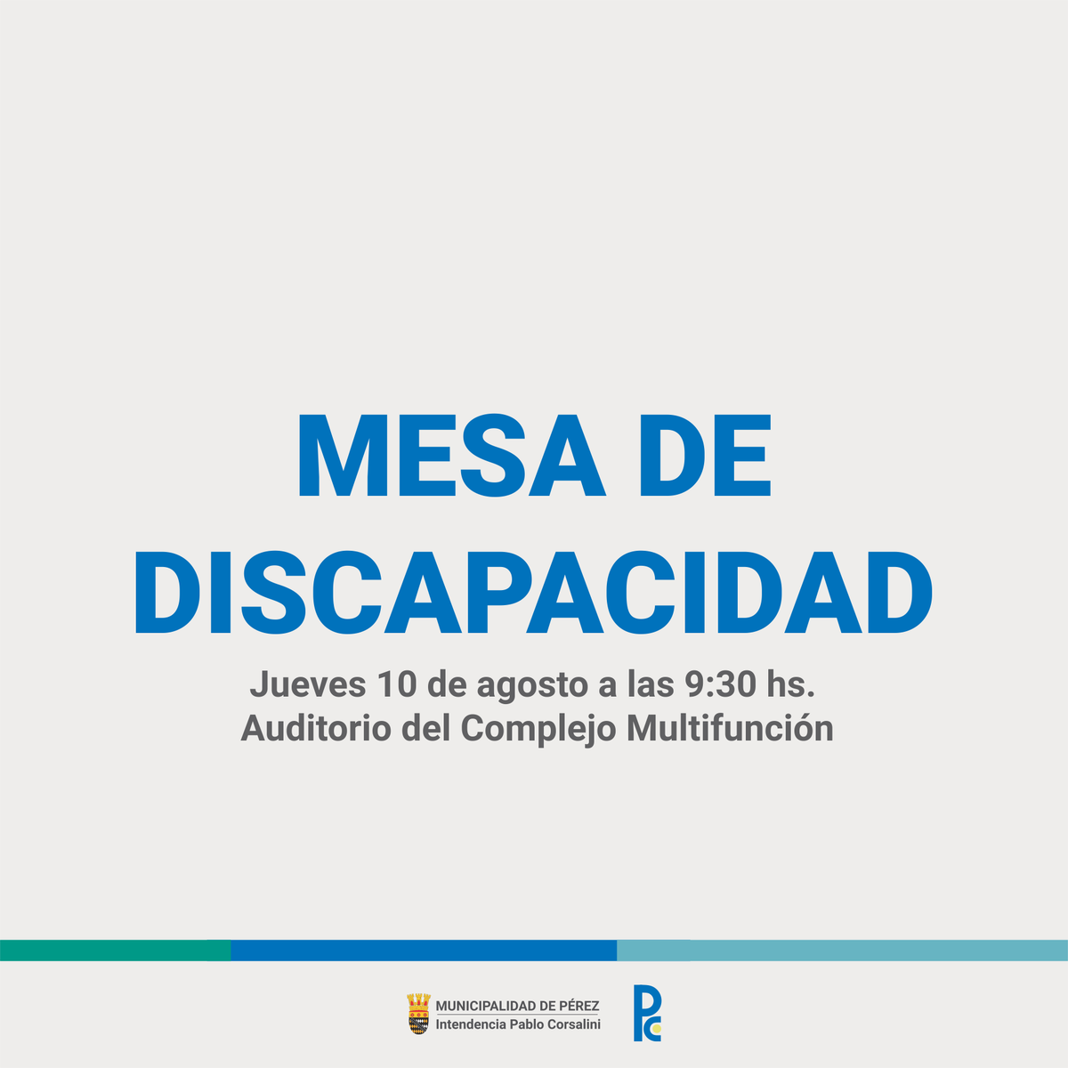 Perez_Cdad's tweet photo. El objetivo es construir un espacio de diálogo acerca de los derechos y las necesidades de las personas con discapacidad. https://t.co/qFY9E23HHX