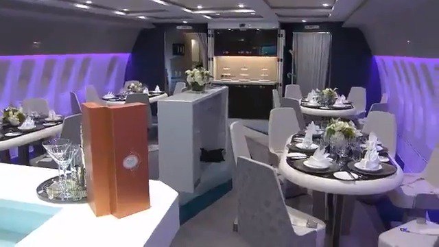 Flying in the luxurious skies as @toddtongen tours the world's most luxurious airplane bit.ly/2uqpMFD https://t.co/6oTw19Y9Cr
