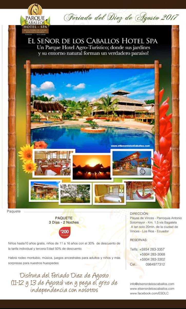 HotelSpaESDLC's tweet photo. Todavía no decides donde ir para el feriado de Agosto? Tenemos la solucion, ven a respirar aire puro y mantener contacto con la naturaleza https://t.co/17Trz3d2Iz