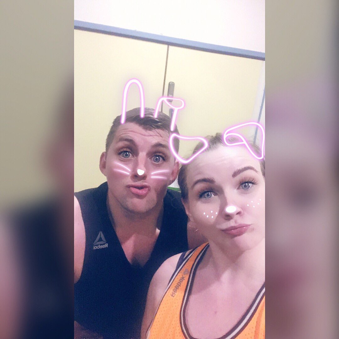 AbbLouE's tweet photo. It's great to work with someone who shares your passion! Worsley members got a tough but enjoyable workout tonight #GroupEx https://t.co/IUpVm1Eq0K