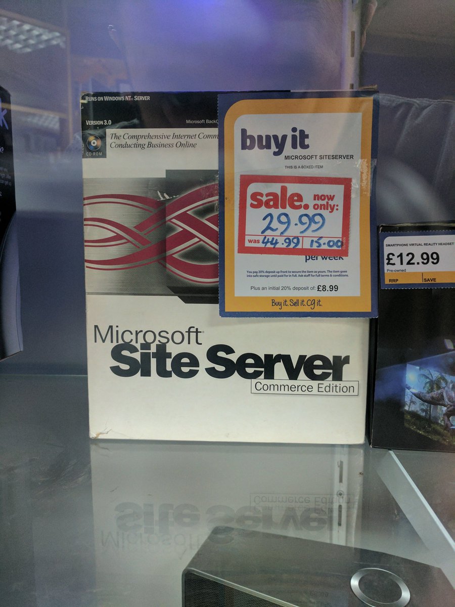 welshcuriosity's tweet image. Saw this for sale in Cash Generator earlier, wonder if they'll ever sell it (especially with it being 19 years old)