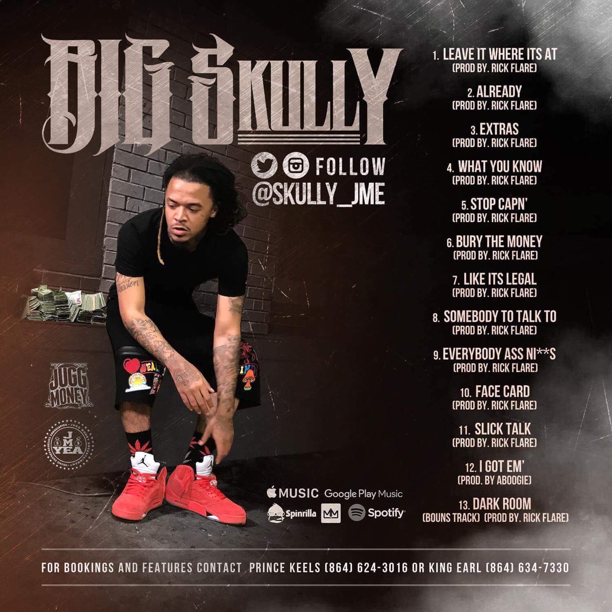 SkullyJmePromo's tweet photo. They say @skully_jme  #BigSkully dropping 9/1/17 or sum 🤔 Mann either get wit it or get lost 🤷🏽‍♂️ #issaMixtape https://t.co/sMQBd4gIqu https://t.co/VcpE07wgzY