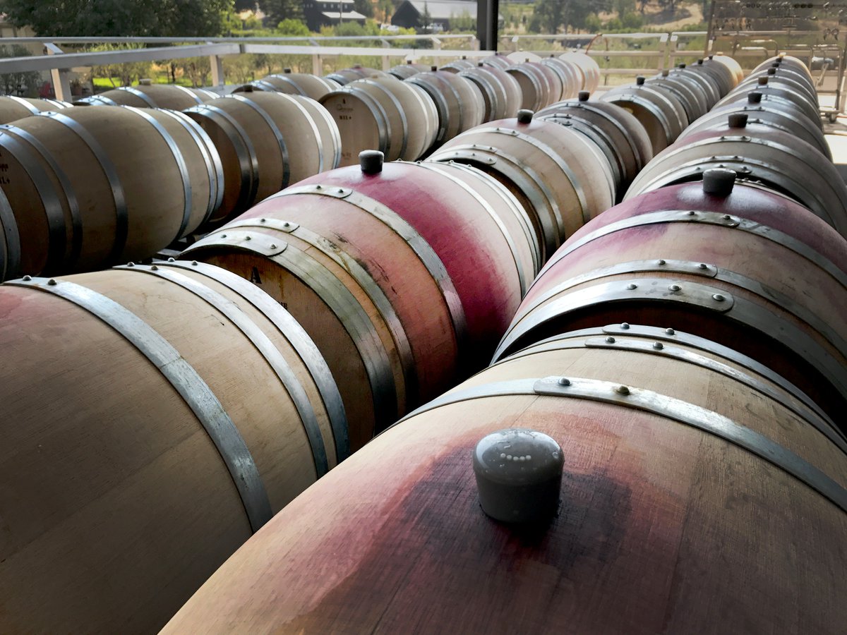 Stephen and Crew working diligently on our 2016 Reserve Cabernet blend. Can't wait to dive in! #titusvineyards #wine #cellarlife #winemakers