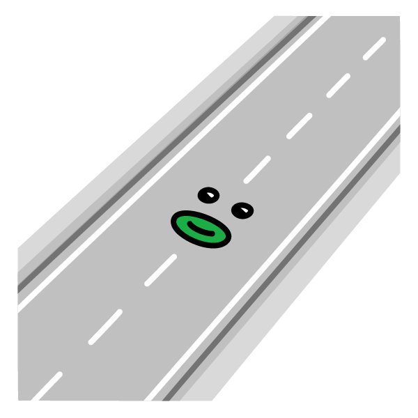 「8月10日は【道の日】
1920年8月10日、日本最初の道路改良計画がスタートし」|地球くんのイラスト