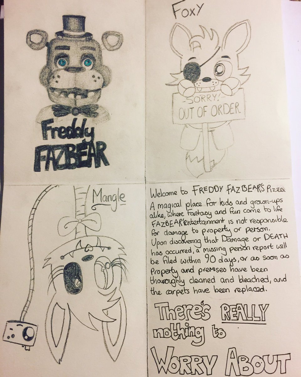 f1nlay03's tweet photo. #FNAF #FiveNightsAtFreddys #freddy #foxy #mangle #horror #cute #phoneguy #springtraps #outoforder https://t.co/JINVQl0g7u