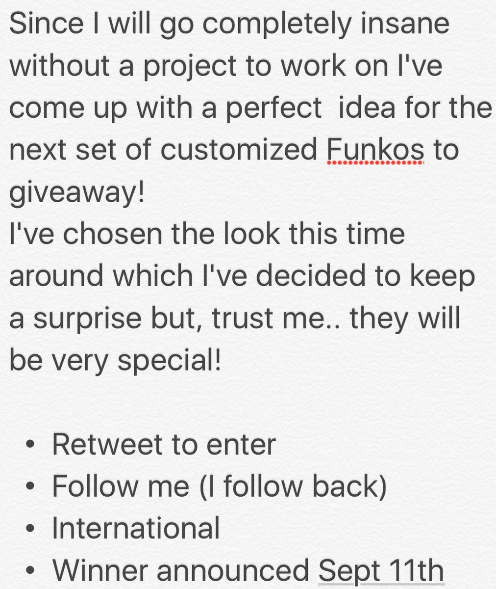 MsBeliever_71's tweet photo. Ready for another chance to win a customized set of #twentyonepilots Funko pops? 
Here it is! 
Ends Sept 11th
Read my note |-/ + https://t.co/2A90cJIUYR