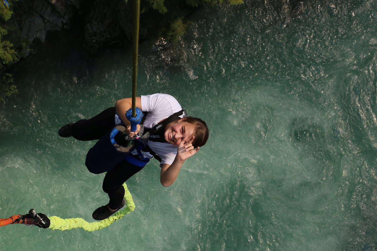 k8titus's tweet photo. Well I can check that off my bucket list. #whistlerbungee #160ft https://t.co/VEEJKhknmq