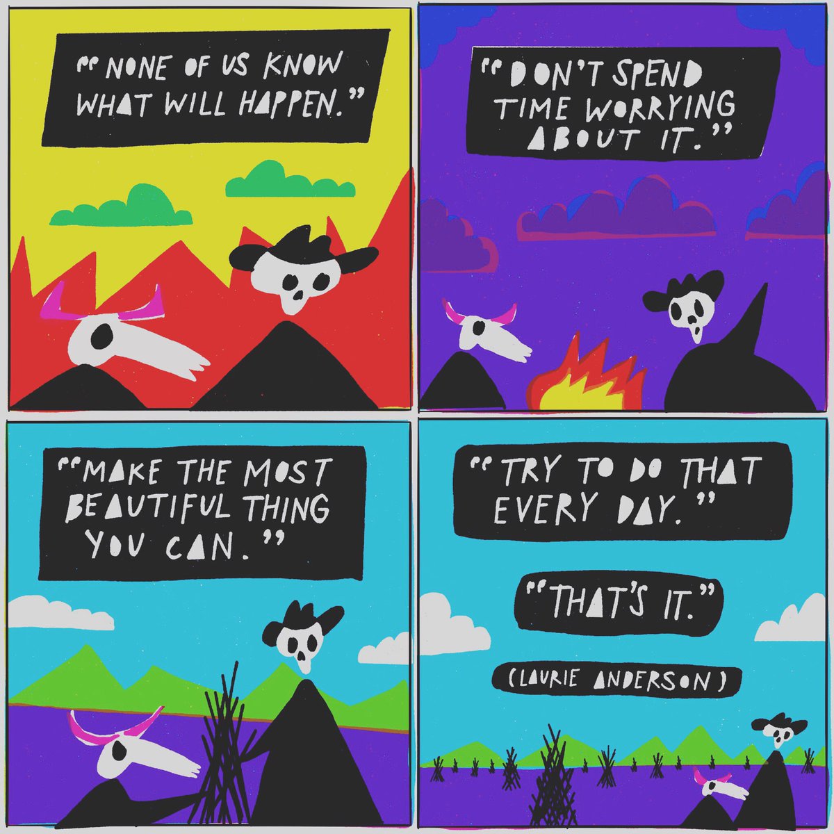 Austin Kleon (@austinkleon) on Twitter photo None of us know 💀 None of us know 💀
