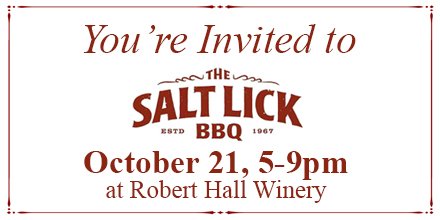 Why don't you join us for Salt Lick BBQ and Monte Mills on Oct 21st? Tickets and more info:
roberthallwinery.com/product/Salt-L…