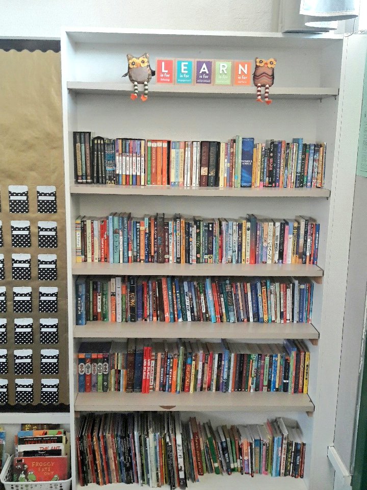 Avi_cueto's tweet image. You can never have too many books! 🤓 Bet I'm still going to hear a kid say "there's nothing to read" #classlibrary #teambcsd #teamCasaLoma
