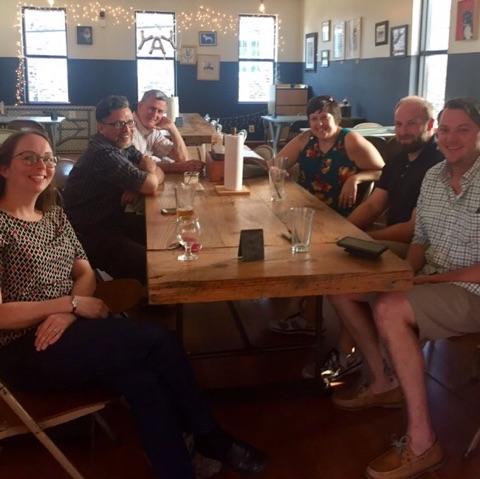 SutherAndy's tweet photo. #aprapd2017 recap happy hour with some fellow APRA-MD members! @DonorSearch https://t.co/i9Y6NMVw3U