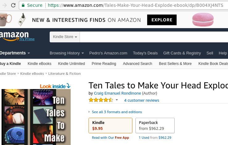 pgacv2's tweet image. Hah. Actually witnessed @Amazon&apos;s #algorithmicpricing in action.