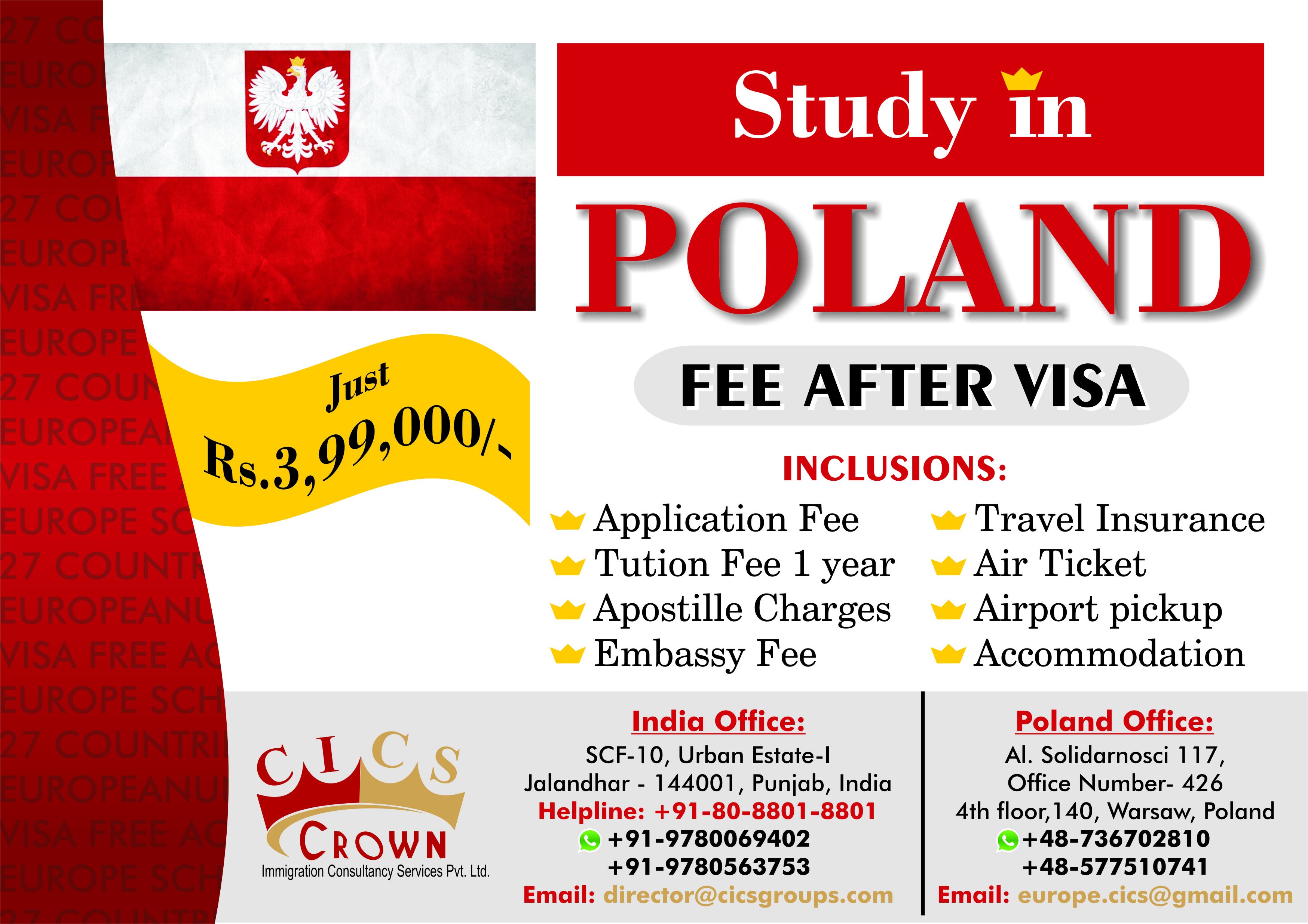 Visa fees. Study in Poland. Poland visa. Польша student. Study go Poland.