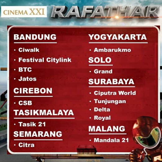 Hai onty2 kk2 adek2 yg manis nnton filmnya Rafathar mulai hri ini serentak dibioskop Indonesia🙌
Surabaya sktr merapatt😎
#NontonfilmRafathar
