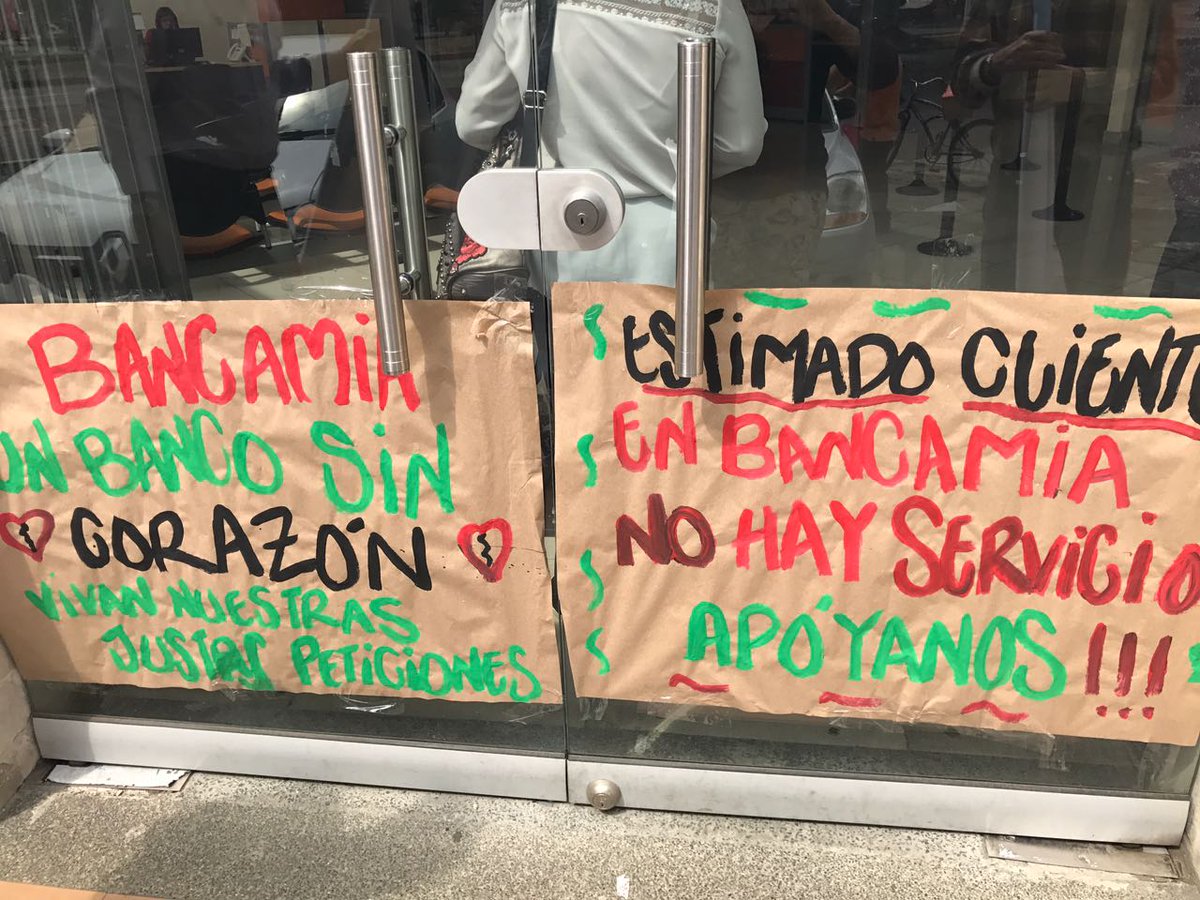 ncarolina11's tweet photo. #PorNuestrosDerechosEnBancamia NO a las absurdas  propuestas salariales  @BancamiaOficial @AsefincoB @acebnacional presente @Sintrabancol_ https://t.co/d6cXGgTnSz