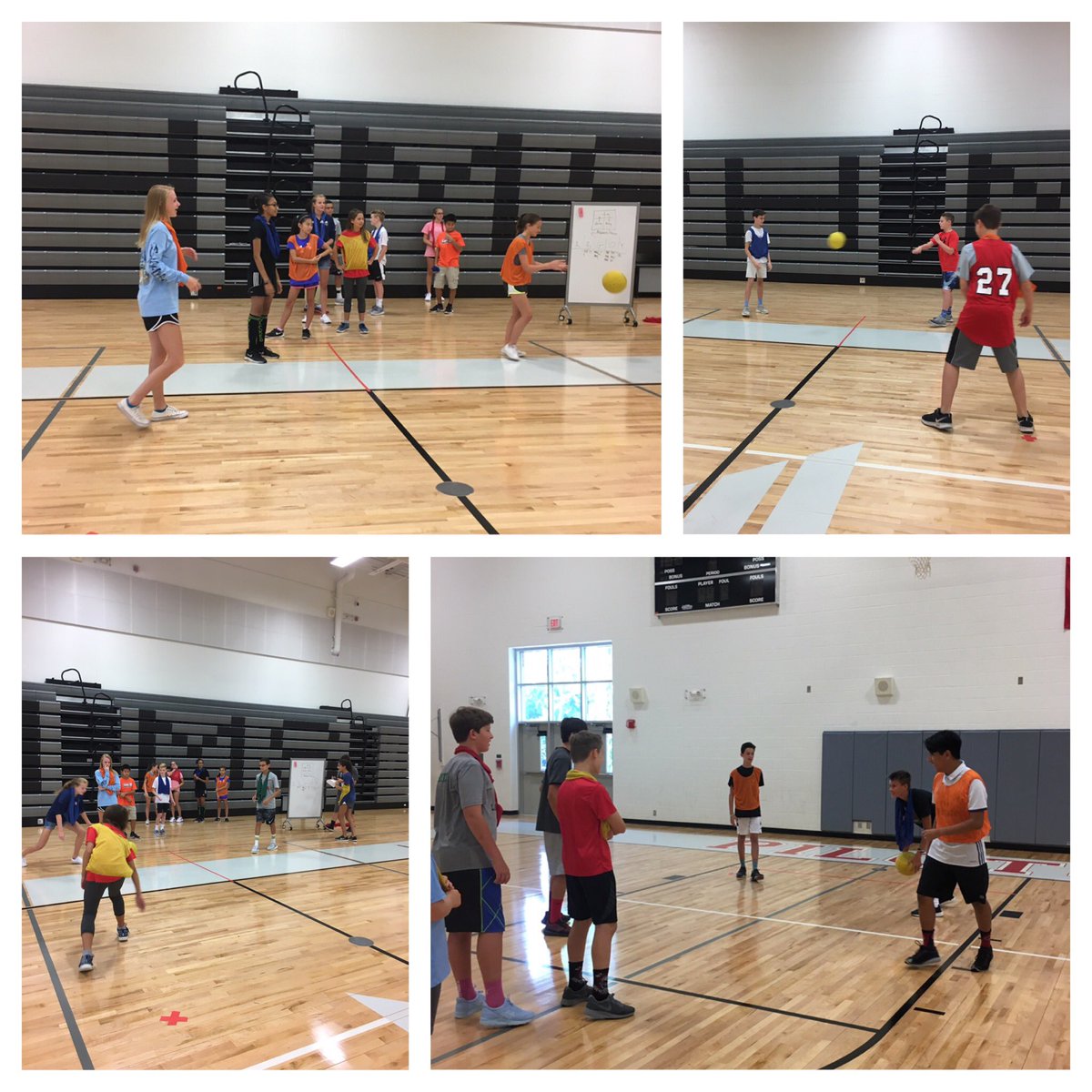 RichAtTheHollow's tweet photo. First outdoor day of indoor/outdoor club #4squaretournament #redteamwon #wednesdayclubs @PrincipalPHMS https://t.co/JWj3lMirsA