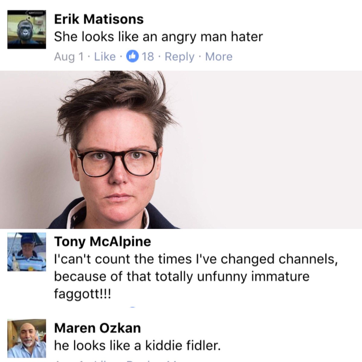 Hannahgadsby's tweet image. Expecting a respectful debate