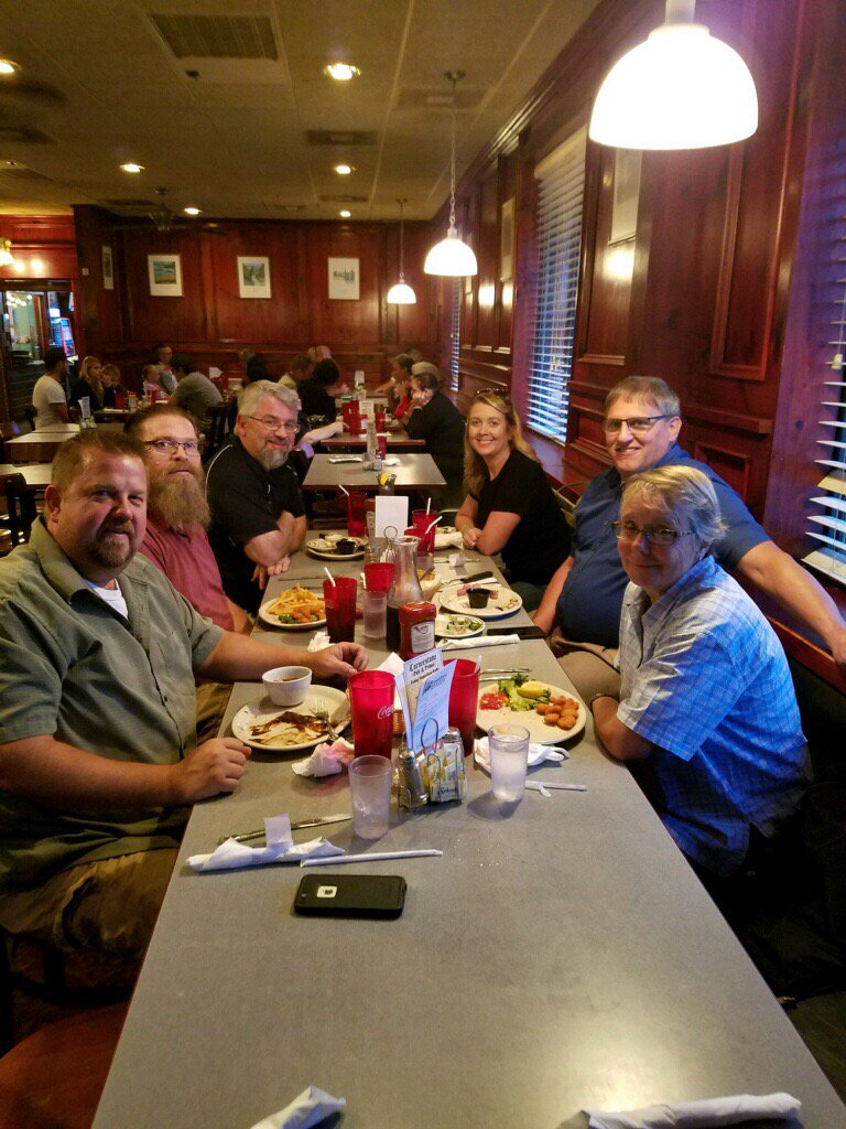 lauracook131's tweet photo. Garden recovery appreciation dinner-you guys are awesome!! #thd2820 #grandopeningready #steakisgreat  #mulchpilerules https://t.co/JYD1Siv9Sh