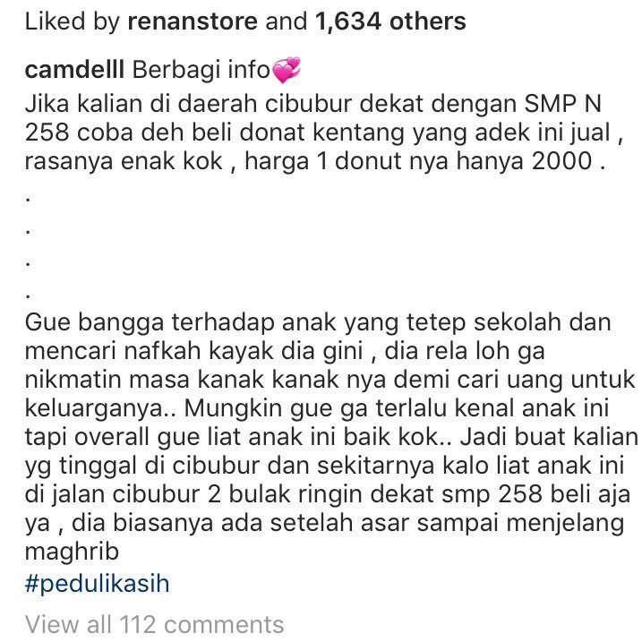 KrisnaERLG's tweet photo. Yuk beli donat di adek ini. Kamu kenyang, adek ini senang. https://t.co/3CxeLxitV0