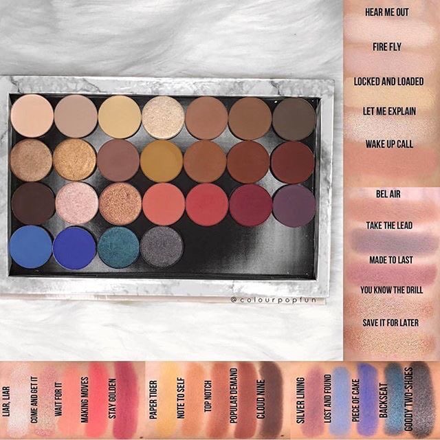 powerofmakup's tweet photo. @ColourPopCo pressed shadow swatches✨ https://t.co/HX18gX5XmN