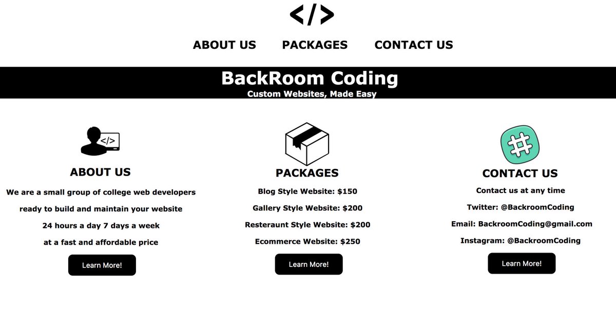 Need a website built for you and your company? Let us know 🚀DM