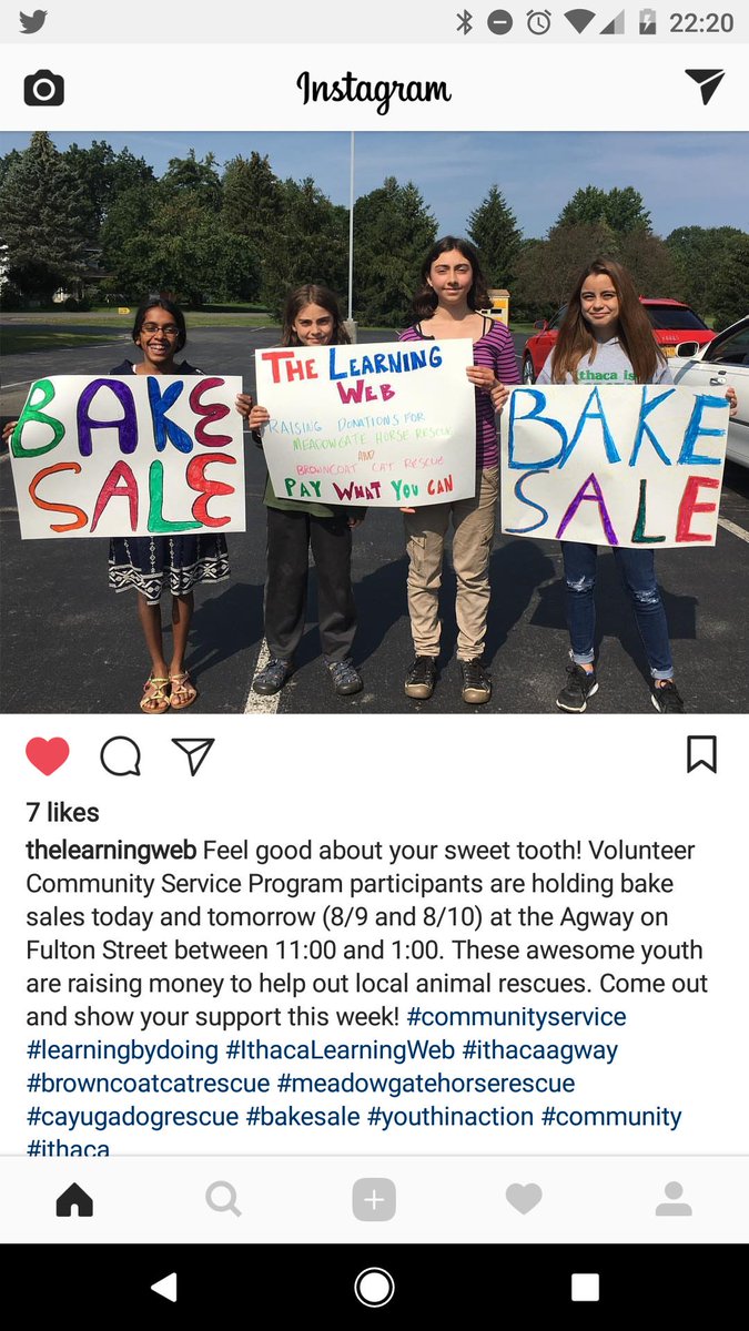 Balicravings's tweet image. Tomorrow 10:30-1pm The #learningweb are #selling #cookies and #raising #money for #animals
Agway #Ithaca #support #volunteer #community