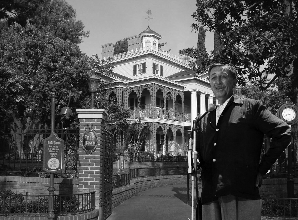 On this day in 1955, Walt Disney opened the Haunted Mansion at Disneyland - 1955