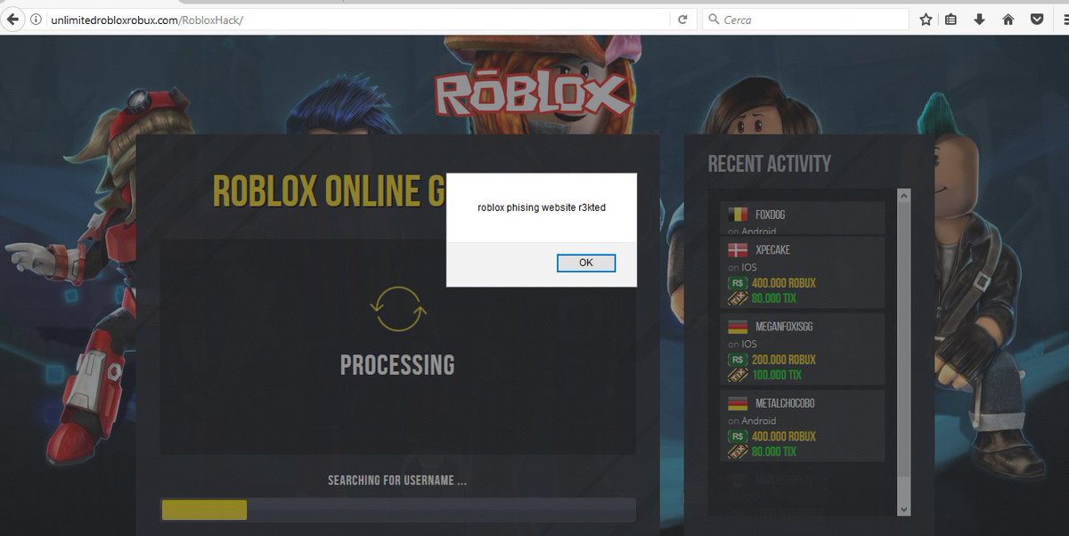 Anna Senpai On Twitter Roblox Phishing Website Vulnerable - roblox hacked version ios