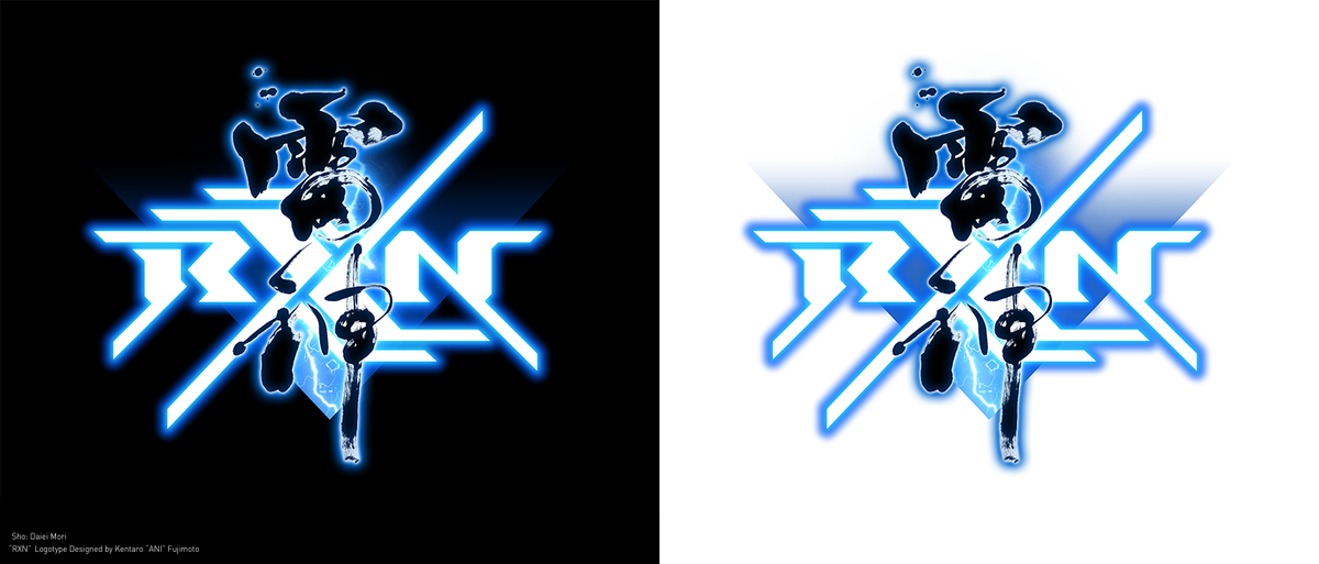 Twitter पर Ctft 報 今冬始動のシューティングゲーム Rxn 雷神 のロゴデザインを担当させていただきました