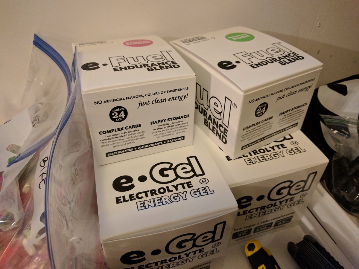 gtotheoff's tweet photo. Nutrition packed and ready to go.  Can't wait for @IRONMANtri #IMMT in a week! @CrankSports #eFuelForTheWin https://t.co/0h3tKfIe3X