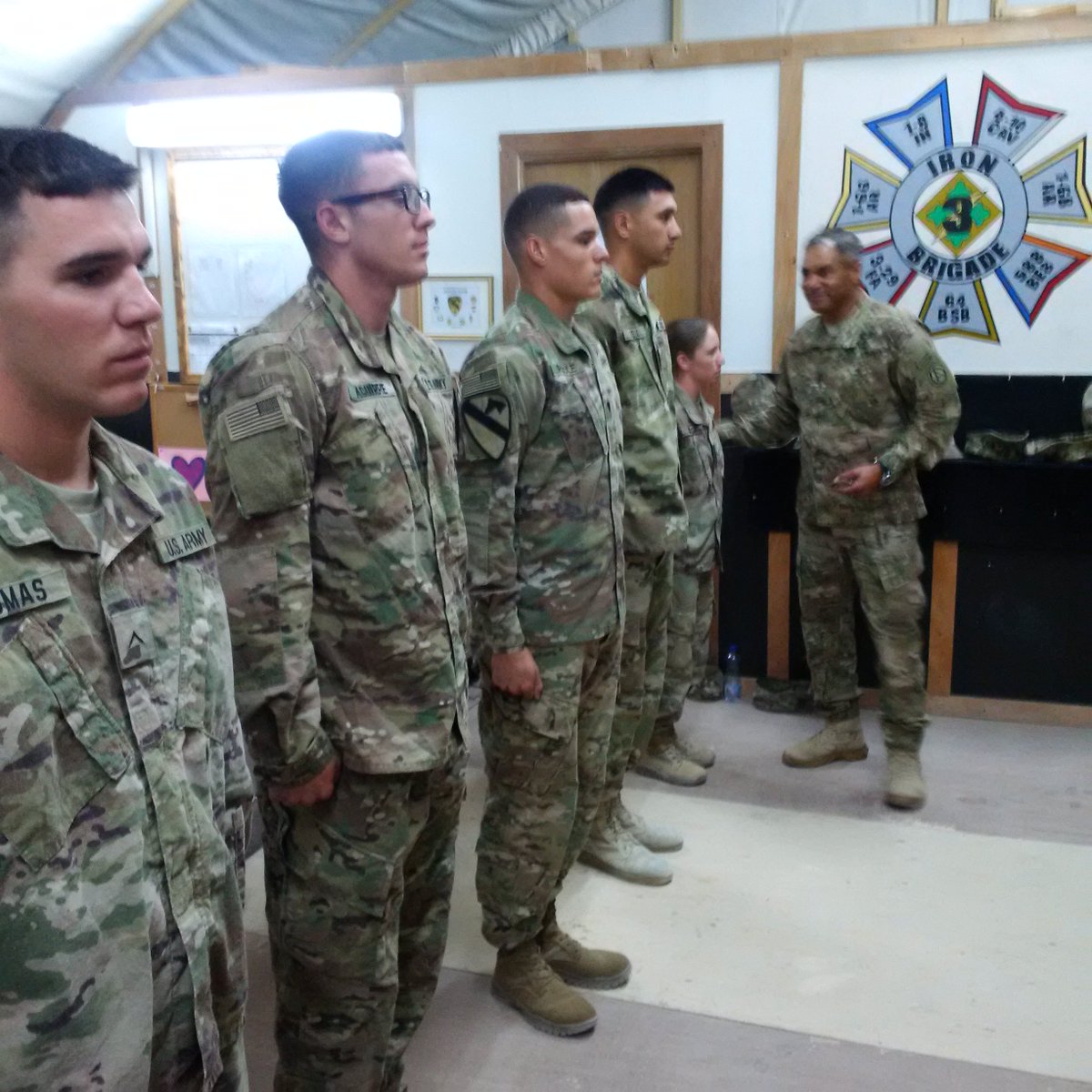 usarmycentral's tweet photo. Great day with the phenomenal Soldiers of the Greywolf BDE doing their best for @CENTCOM @jambwoodward https://t.co/wWuHeyFFlH