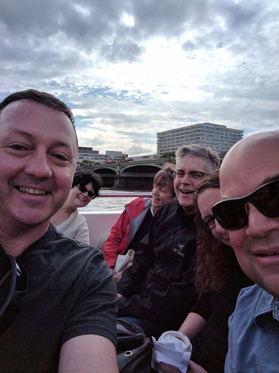 Halesgroup2017's tweet photo. On our way to #Greenwich on a Thames River Boat. https://t.co/vGt7VXsDFM