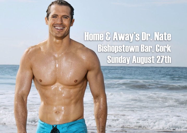 DandyPromotions's tweet photo. Just over 2 weeks to go till @kyleipryor aka Dr Nate from @homeandaway comes to Cork! Join him at @thebtownbar on Sunday August 27th! https://t.co/ydAeVFSHF4