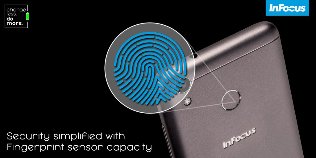 InFocus_IN's tweet image. Coz passcodes are so passé!
Now enjoy safe &amp;amp; easy unlocking with the fingerprint sensor of #InFocusTurbo5.
#ChargeLessDoMore #Turbo5Features