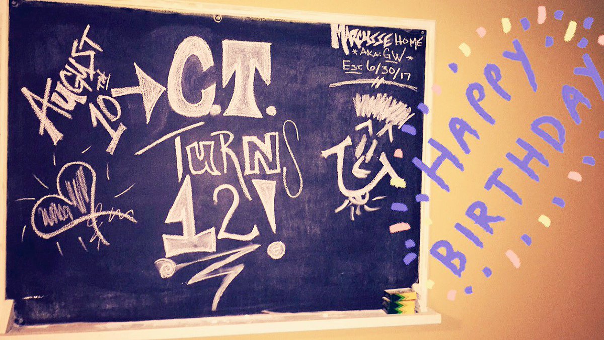 Hillz526's tweet photo. #happybirthdayCT ♥️ @i_am_outerspace @allymal0ne - can you believe your neph is 12?! 😳😍 https://t.co/82CBk4NHzX