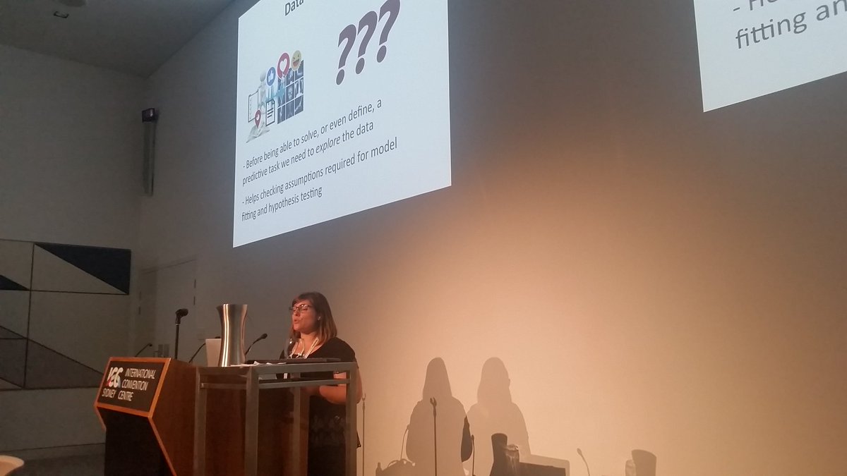 krvarshney's tweet photo. Isabel Valera on latent feature modeling for data exploration #icml2017 #WHI2017 https://t.co/IQpJE3g6aK