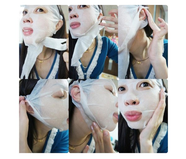 MaskPaper's tweet image. This is the first elastic facial mask with instant lifting and firming effects.