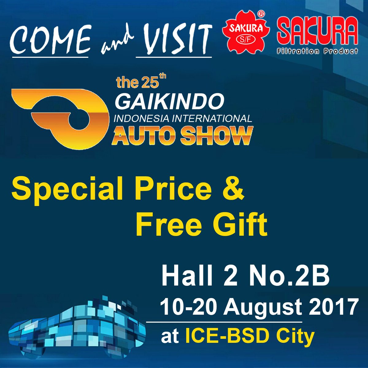 Come and visit to our booth at GIIAS ICE BSD 2017, Booth Hall 2 No. 2B