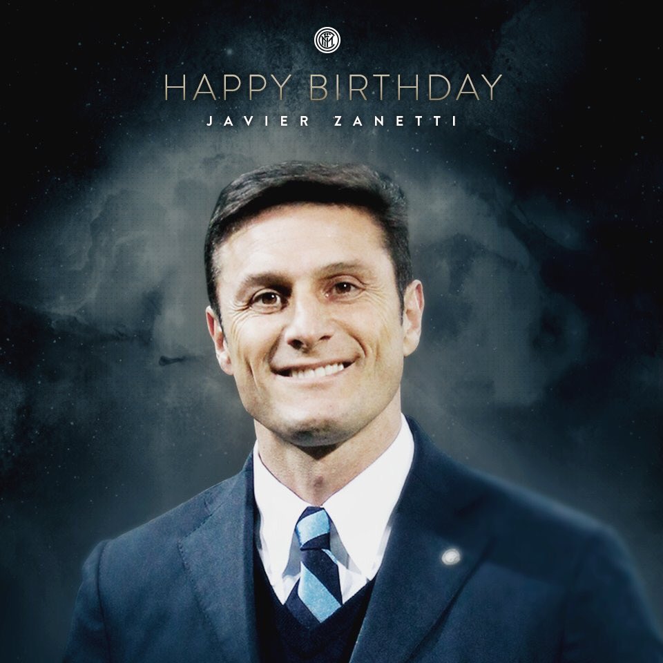 Happy birthday javier zanetti    