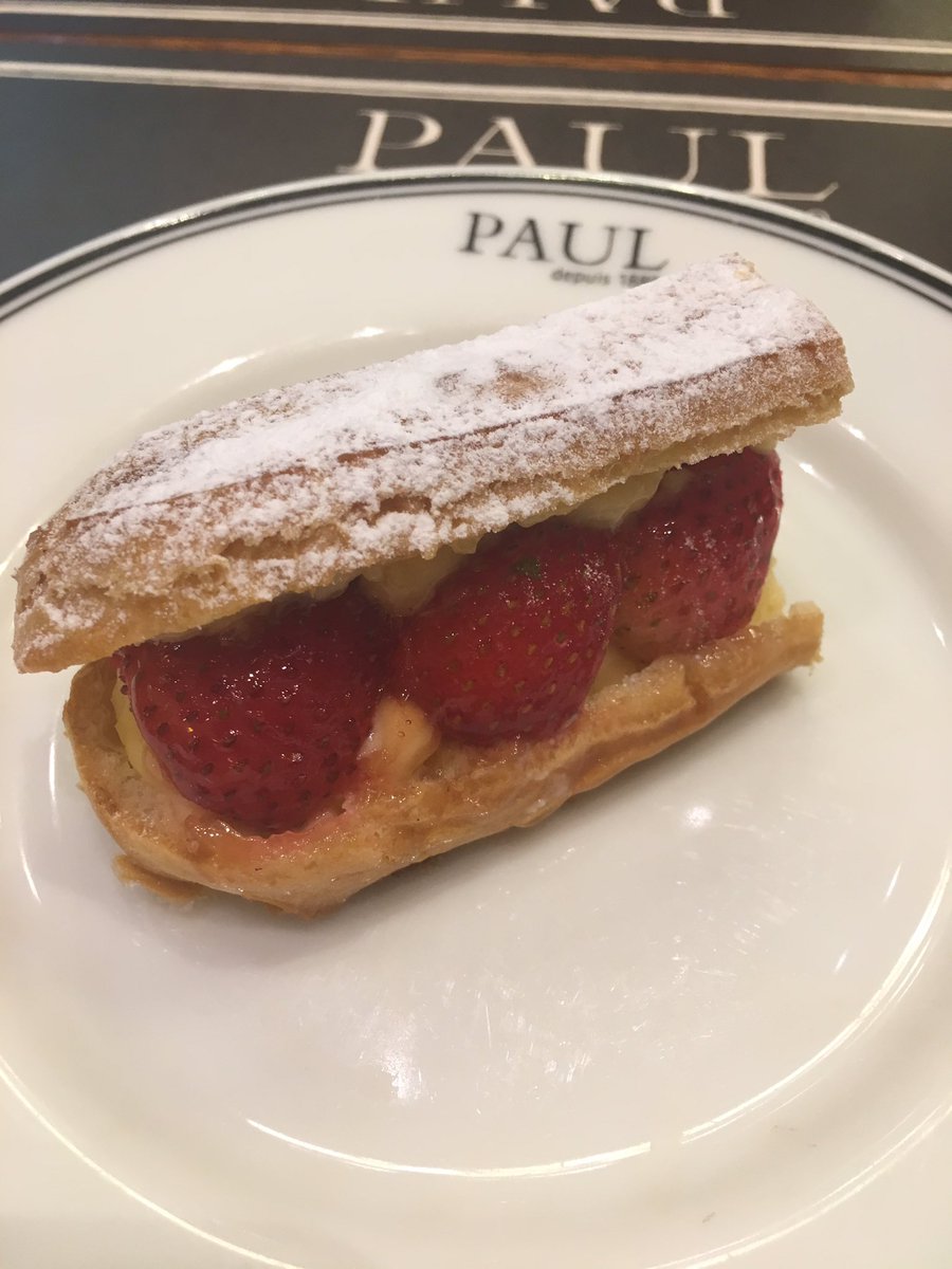 EnjoyFoodTravel's tweet photo. #strawberryeclair #strawberrycheesecake at Paul , @IbnBattuta_Mall , Dubai @ZomatoUAE https://t.co/efdIUF26DA