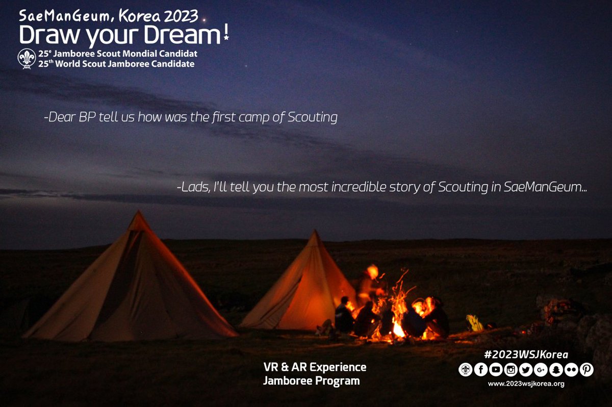 The future, technology and history come together to live a unique Scout experience. #DrawYourDream #2023WSJKorea