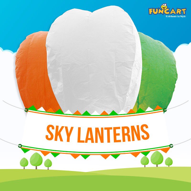 funcartstore's tweet photo. Let the lanterns up in the air, let them free, let them be... Celebrate independence this 15th August with funcart.in.#IndependanceDay https://t.co/xVR8Wljo0a