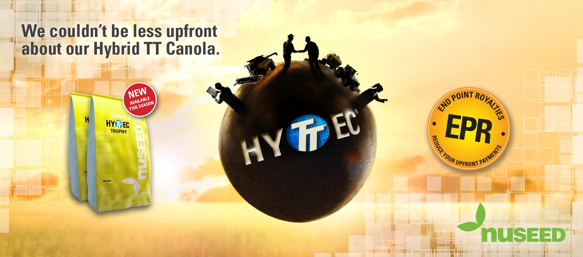Meet #HyTTec, your new breed of hybrid TT #canola. Learn how we couldn't be less upfront about this new offering: bit.ly/2wvVYoJ