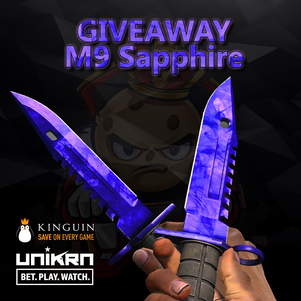 This time I am giving away a M9 Bayonet | Doppler Sapphire (FN) !!!!
giveaway.nookyyy.com
#giveaway #raffle #Gamescom #prize #TI7 #win