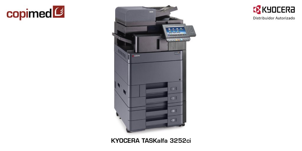 Copimed_es's tweet photo. Gracias a su plataforma de soluciones #HyPAS podrá ajustar la #TASKalfa #3252ci a sus necesidades https://t.co/Yhw0fBuUpr https://t.co/II4S9QI5F2