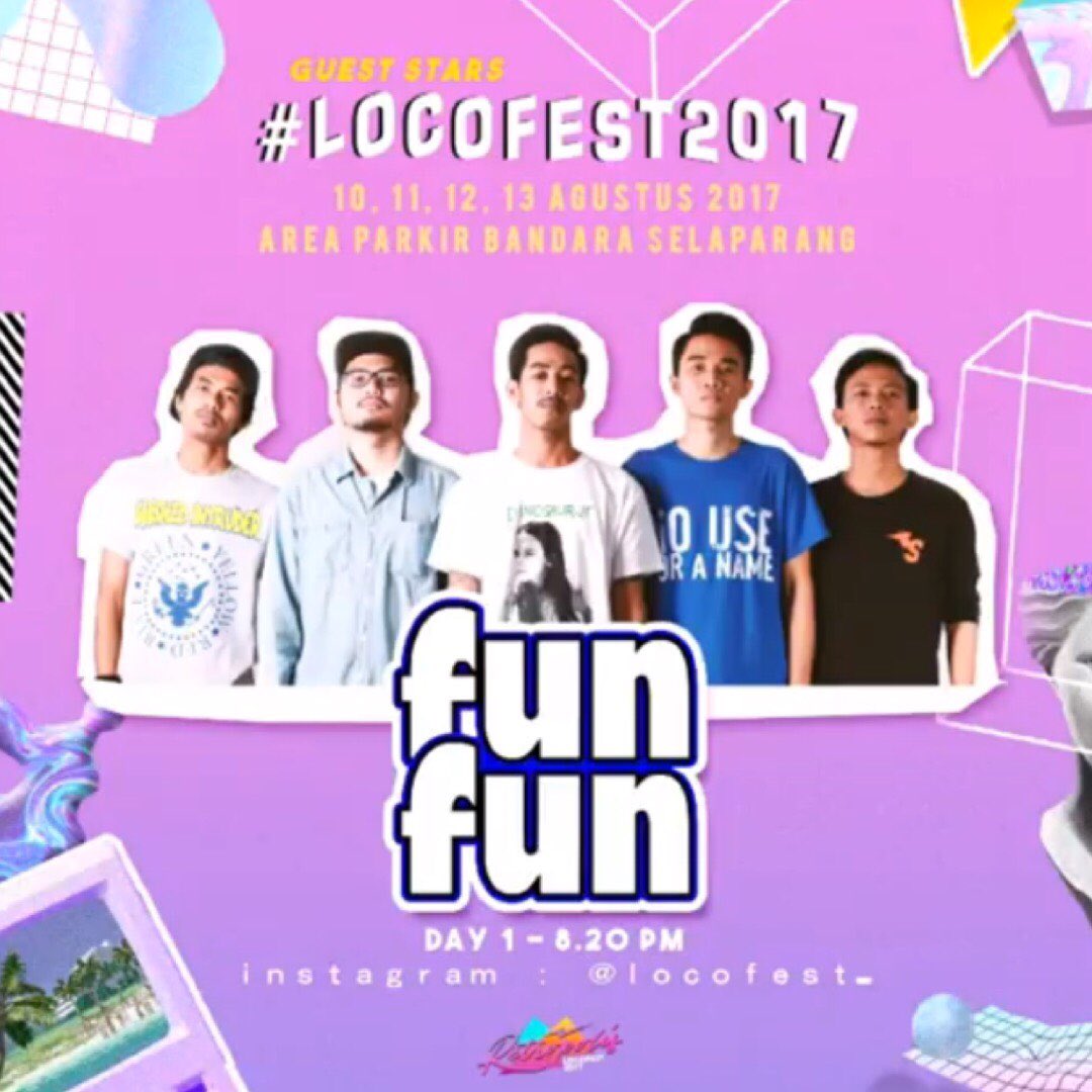 See u tonight brothers , FunFun on stage 8:20pm <a href="/locofest_/">Locofest 2017</a> at Area parkir bandara selaparang Mataram 🍻
#FunFun #PopPunk