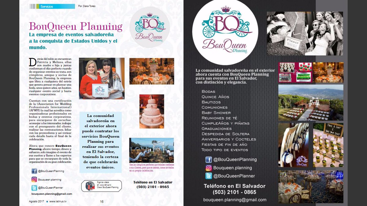BouQueenPlanner's tweet photo. Les invitamos a leer la nota realizada a @BouQueenPlanner por @latinustv. Ingresa a: https://t.co/fKdfMtpprM. 👉Páginas 16 y 17. https://t.co/PtLhOAzKxG