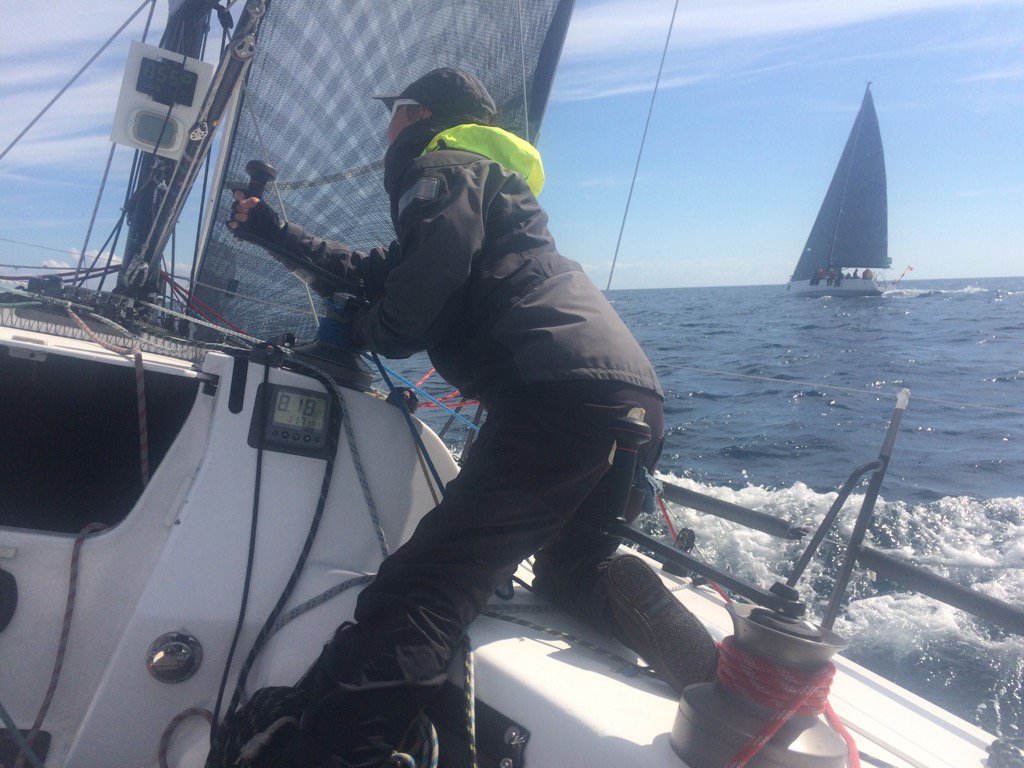 Ragazza8335's tweet photo. Another one down. Full speed to the finish. #womenSailing #rolexfastnetrace #SailHard #WeLoveSailing https://t.co/PkI2oIuql8